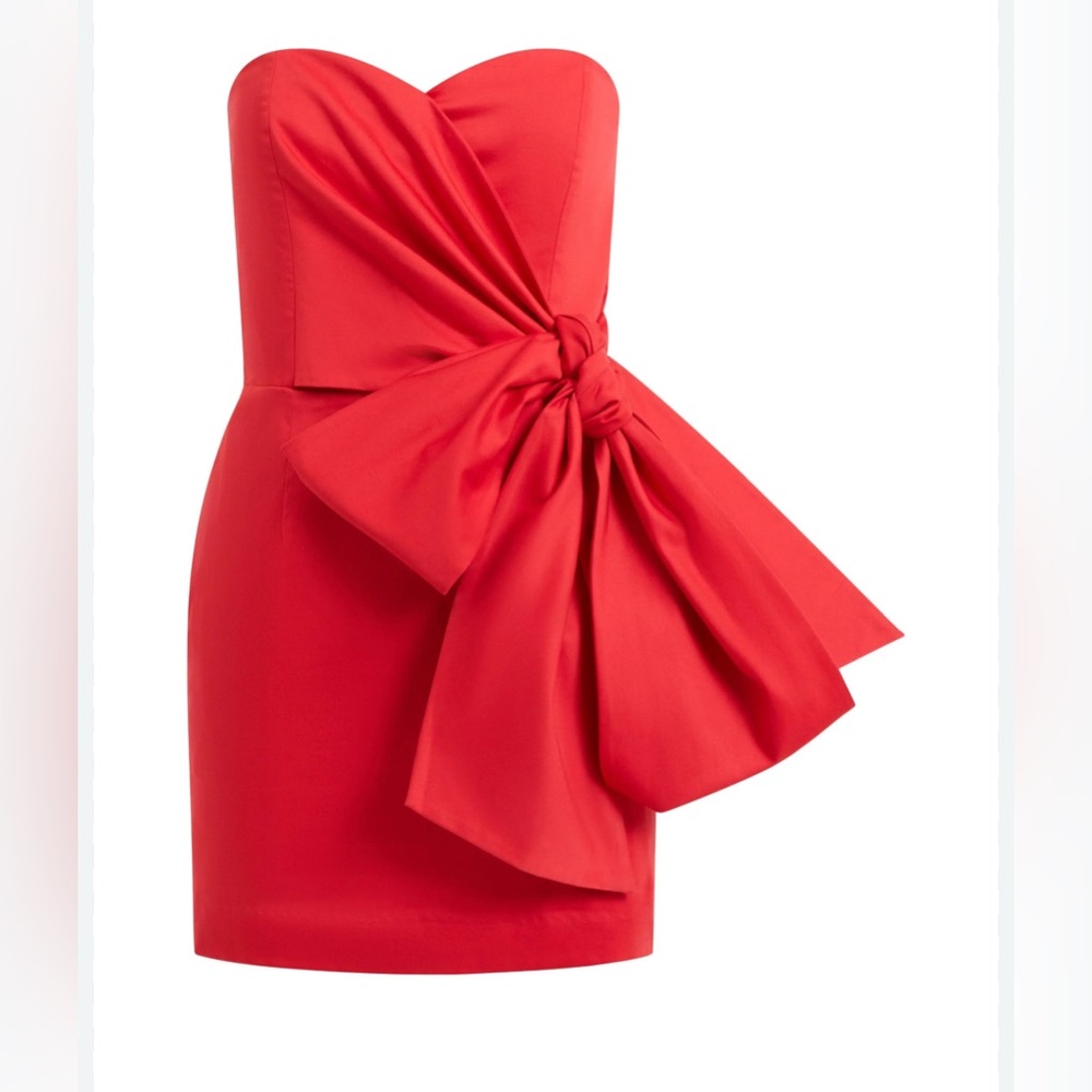 NWT French Connection Strapless Tie Mini Dress - Picture 3 of 3